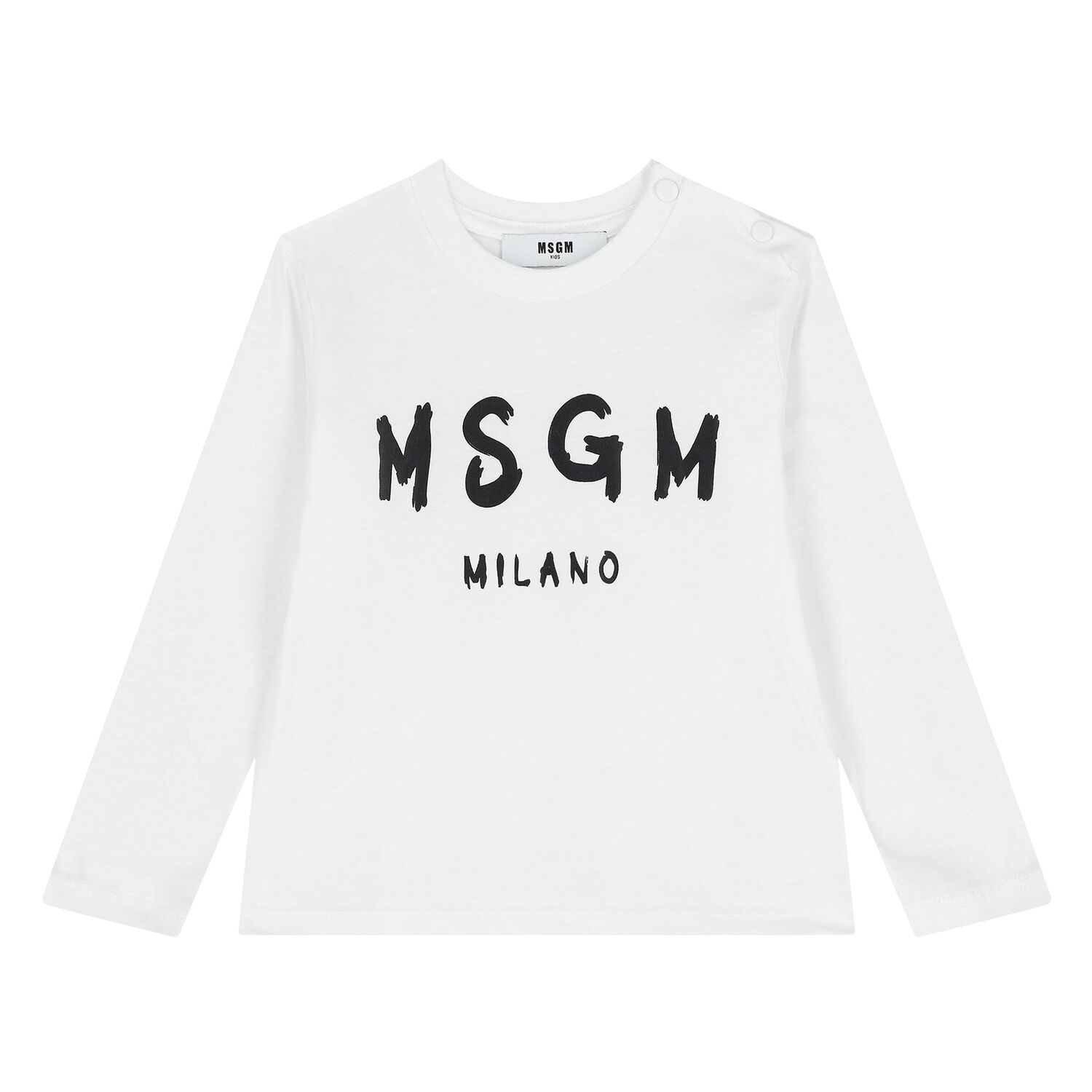 White Logo Younger Long Sleeve Top, 1, hi-res image number null