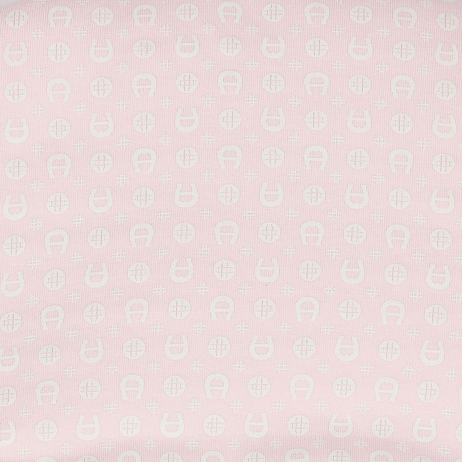 Baby Girls Pink, Ivory & White Pima Cotton Logo Nest, 1, hi-res image number null