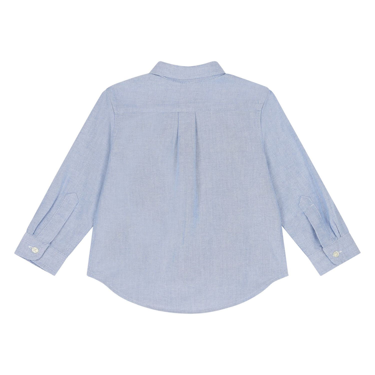 Baby Boys Blue Polo Bear Shirt, 1, hi-res image number null
