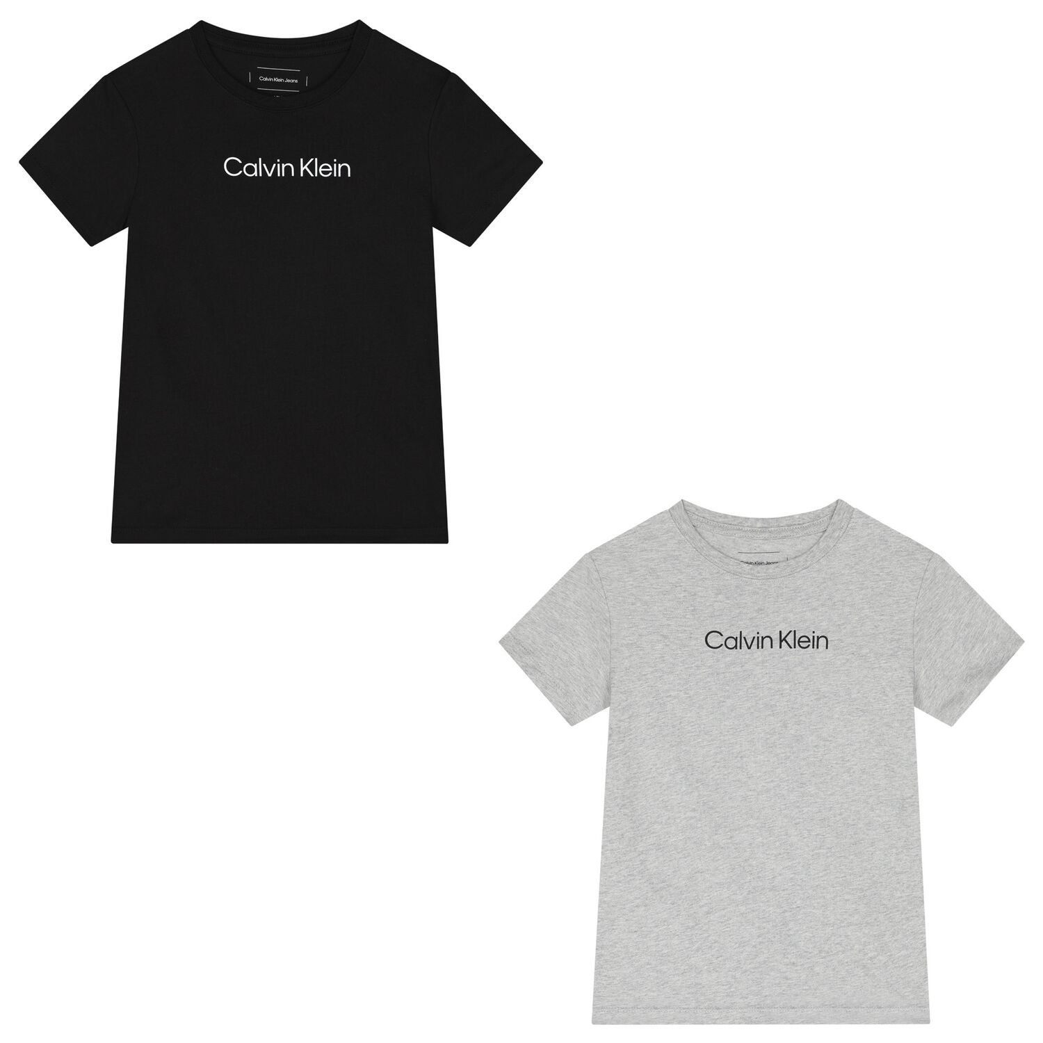 تيشيرت أولاد بالشعار باللون الأسود والرمادي (قطعتين) , 2, hi-res image number null