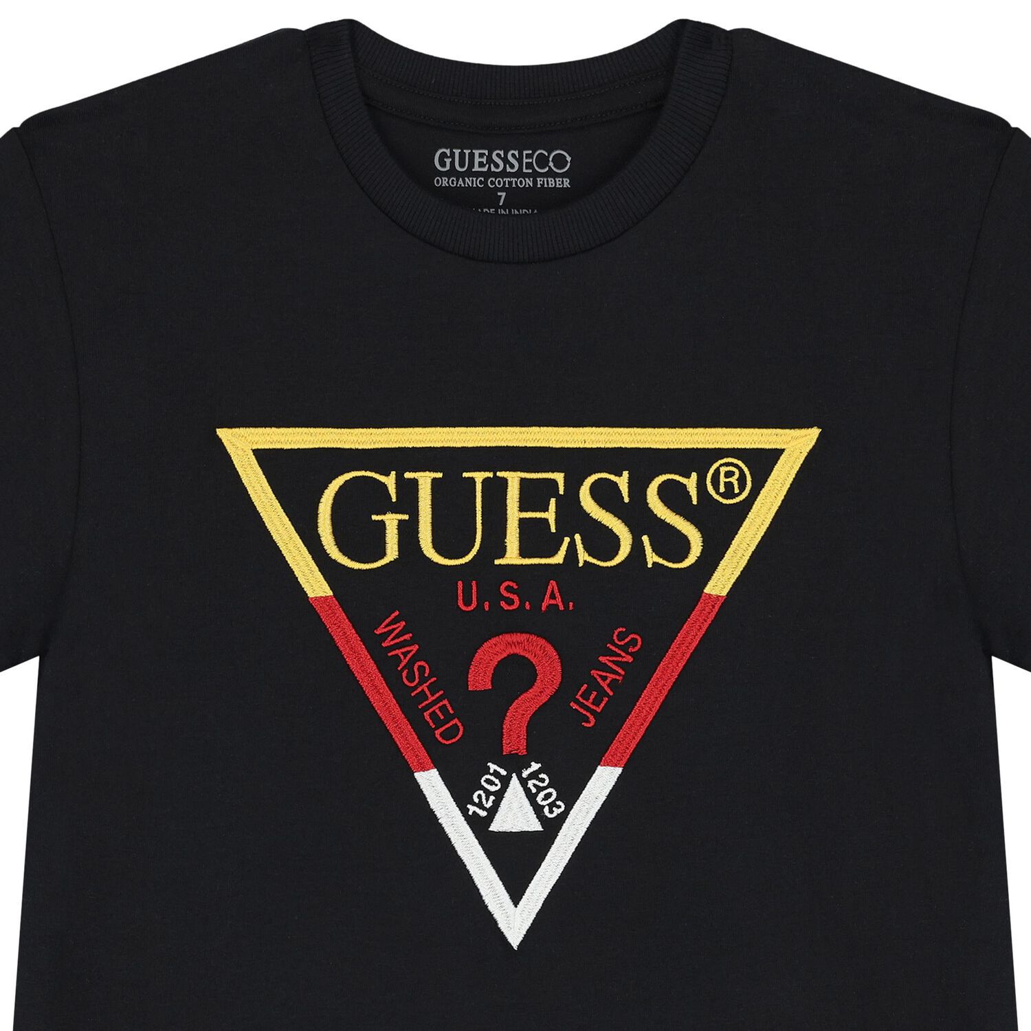 تيشيرت أولاد بالشعار باللون الأسود, 3, hi-res image number null