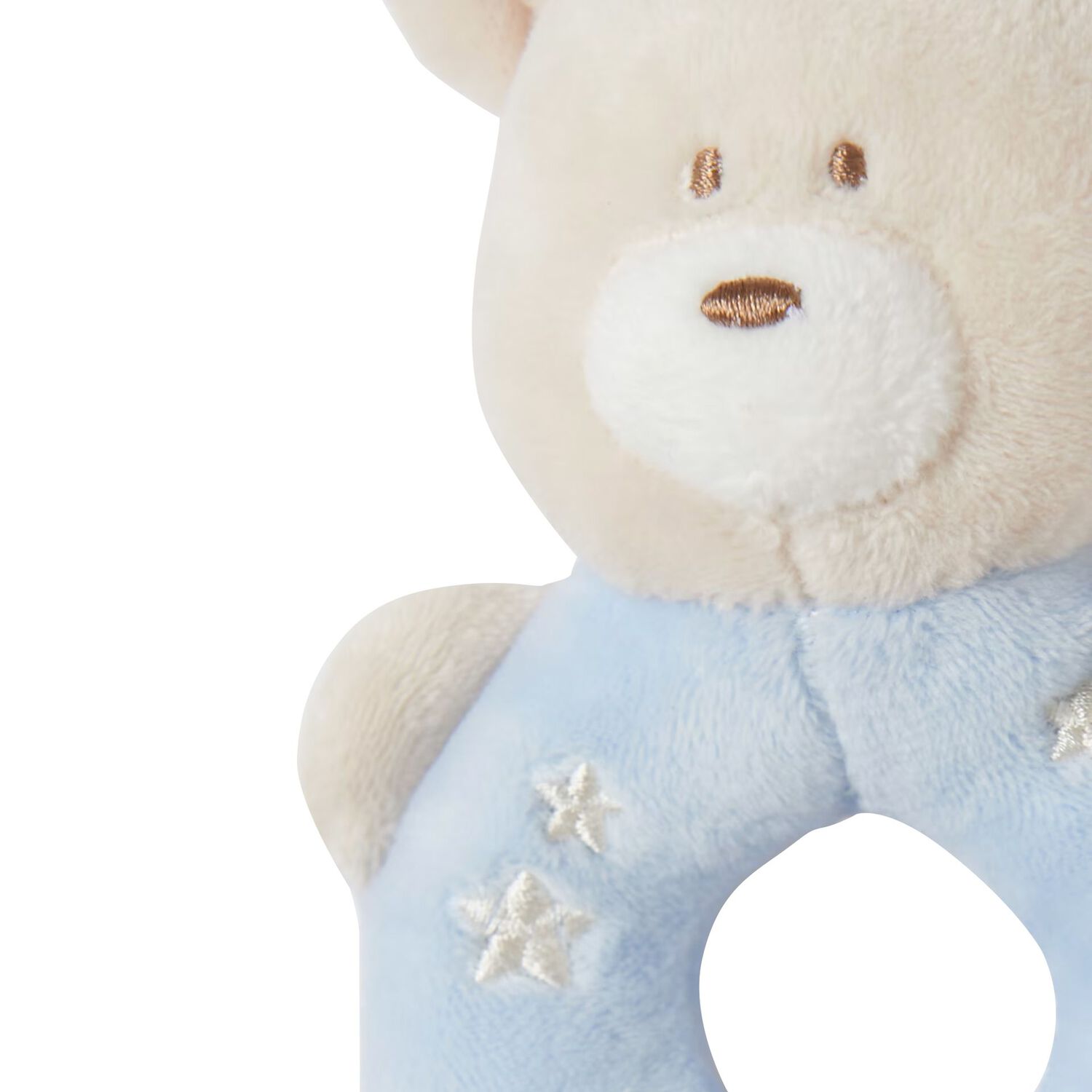 Baby Boys Blue Bear Rattle Toy, 1, hi-res