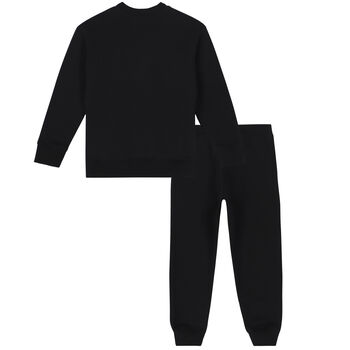 Black Teddy Logo Tracksuit