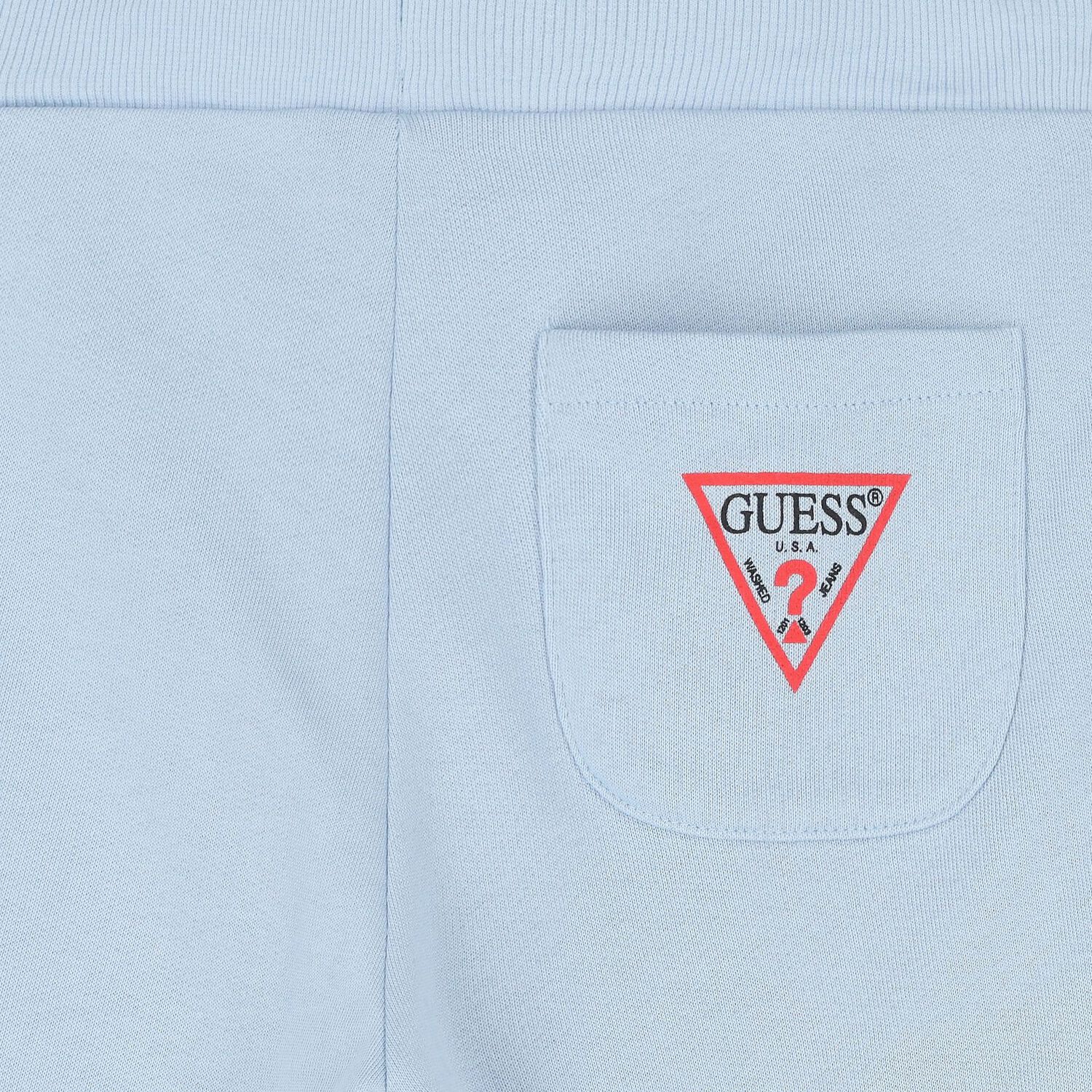 شورت أولاد  بالشعار باللون الأزرق , 4, hi-res