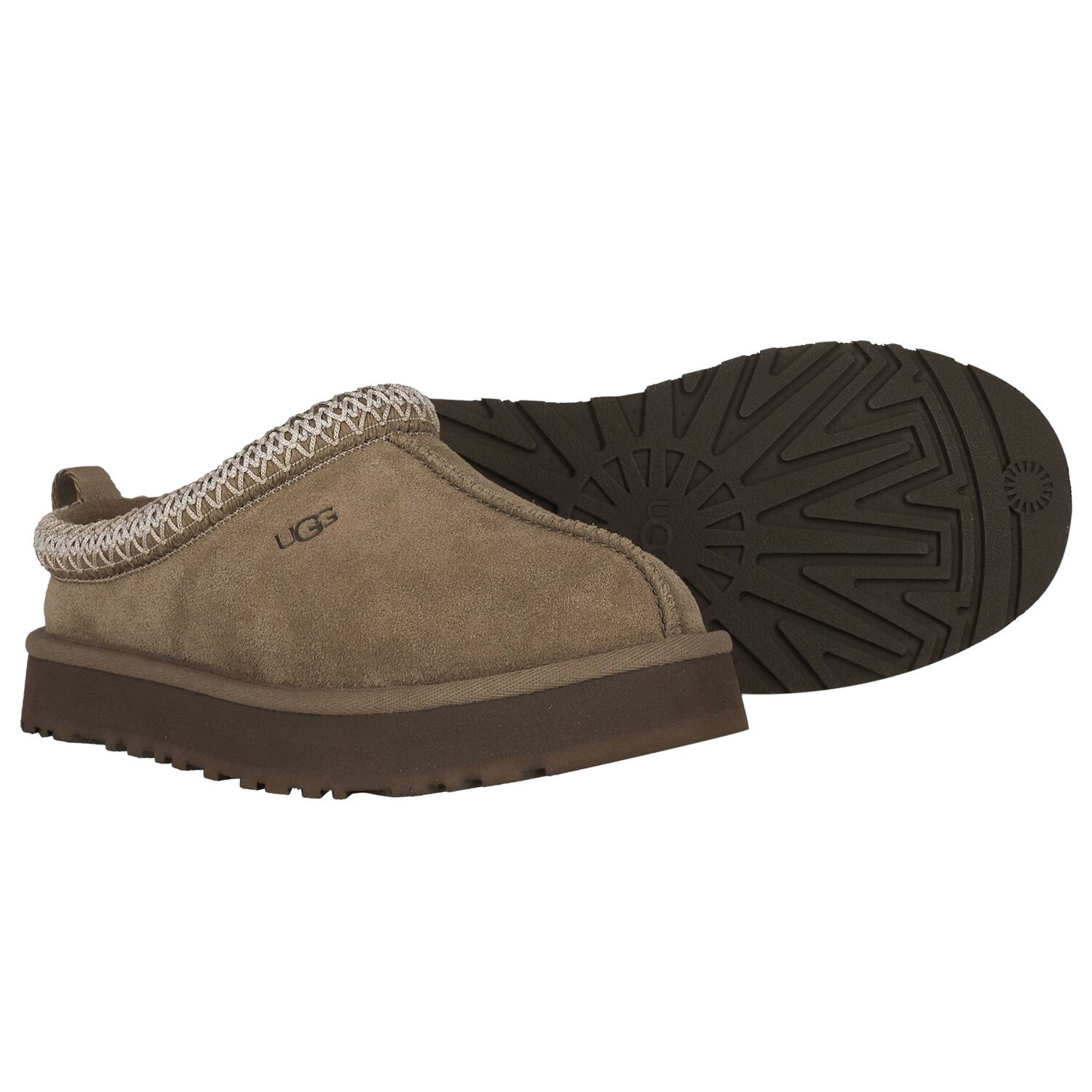 Light Bronze Tazz Suede Mules, 3, hi-res
