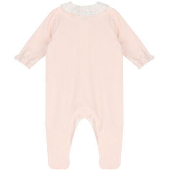 Baby Girls Pink Floral Babygrow