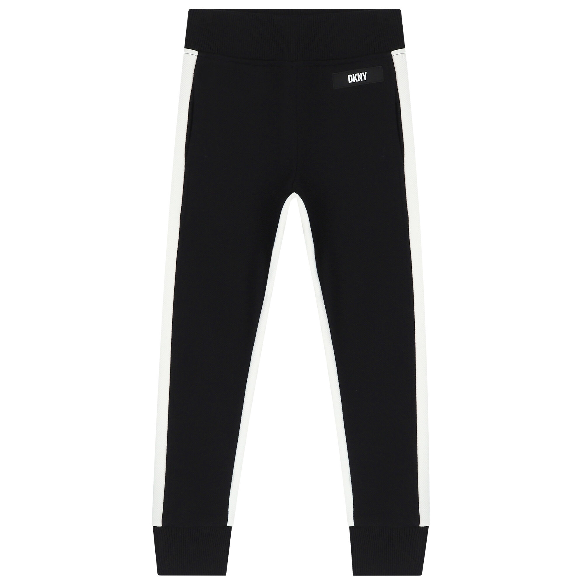 Dkny black joggers sales