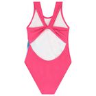 Girls Pink Flamingos Swimsuit, 2, hi-res
