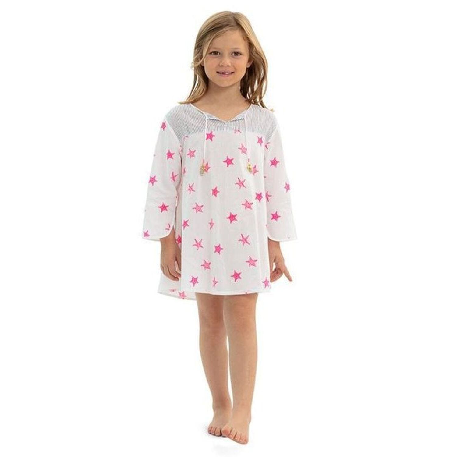 فستان شاطئ باللون الابيض, 1, hi-res image number null