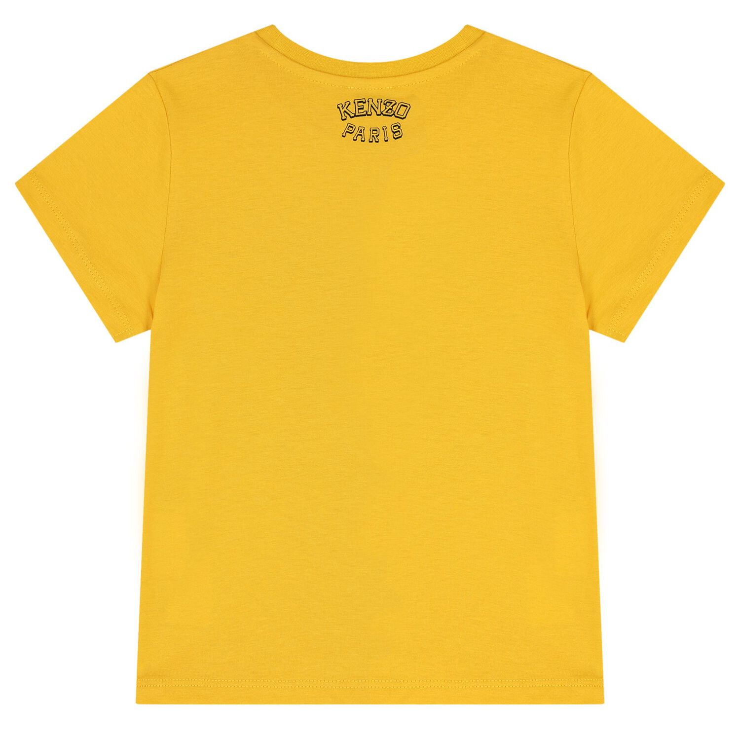 Girls Yellow Tiger Logo T-Shirt, 2, hi-res