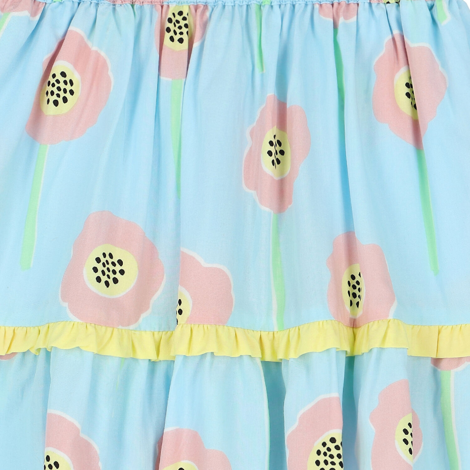 تنورة بطبعة الزهور باللون الأزرق, 1, hi-res