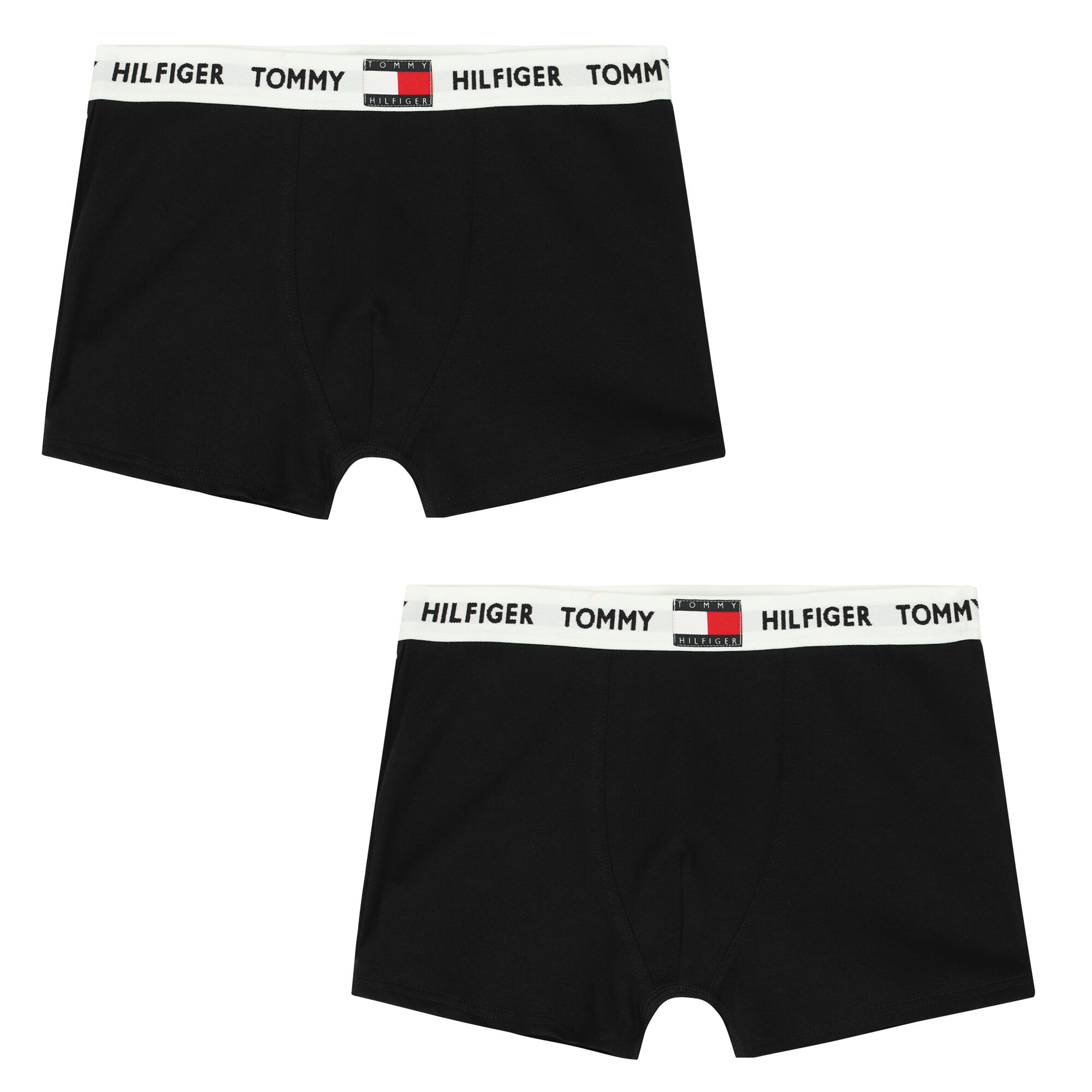 Tommy Hilfiger Boys Black Boxer Shorts 2 Pack Junior Couture UAE