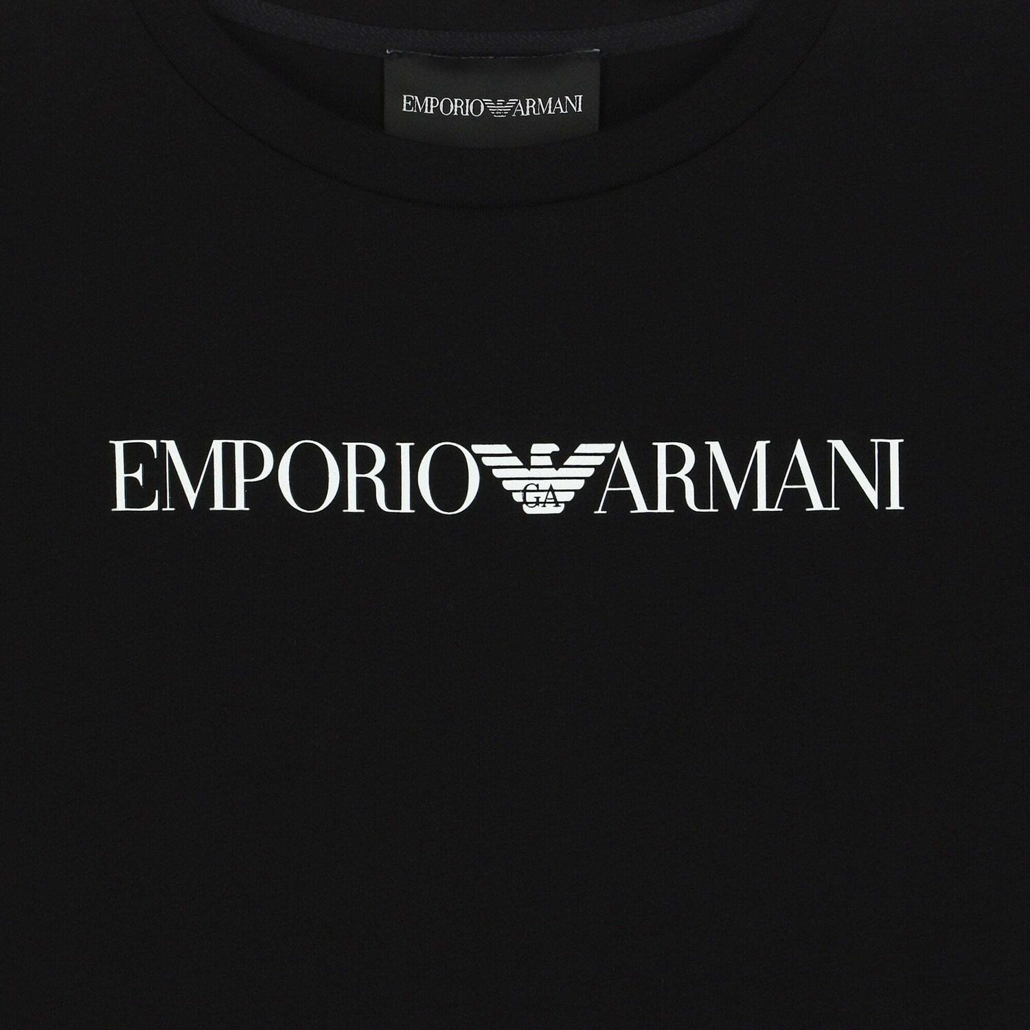 تيشيرت بالشعار باللون الاسود للاولاد, 1, hi-res