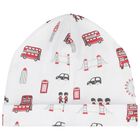 Baby Boys White Lively London Hat, 1, hi-res