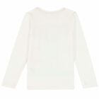 Boys Ivory Logo Long Sleeve Top, 1, hi-res
