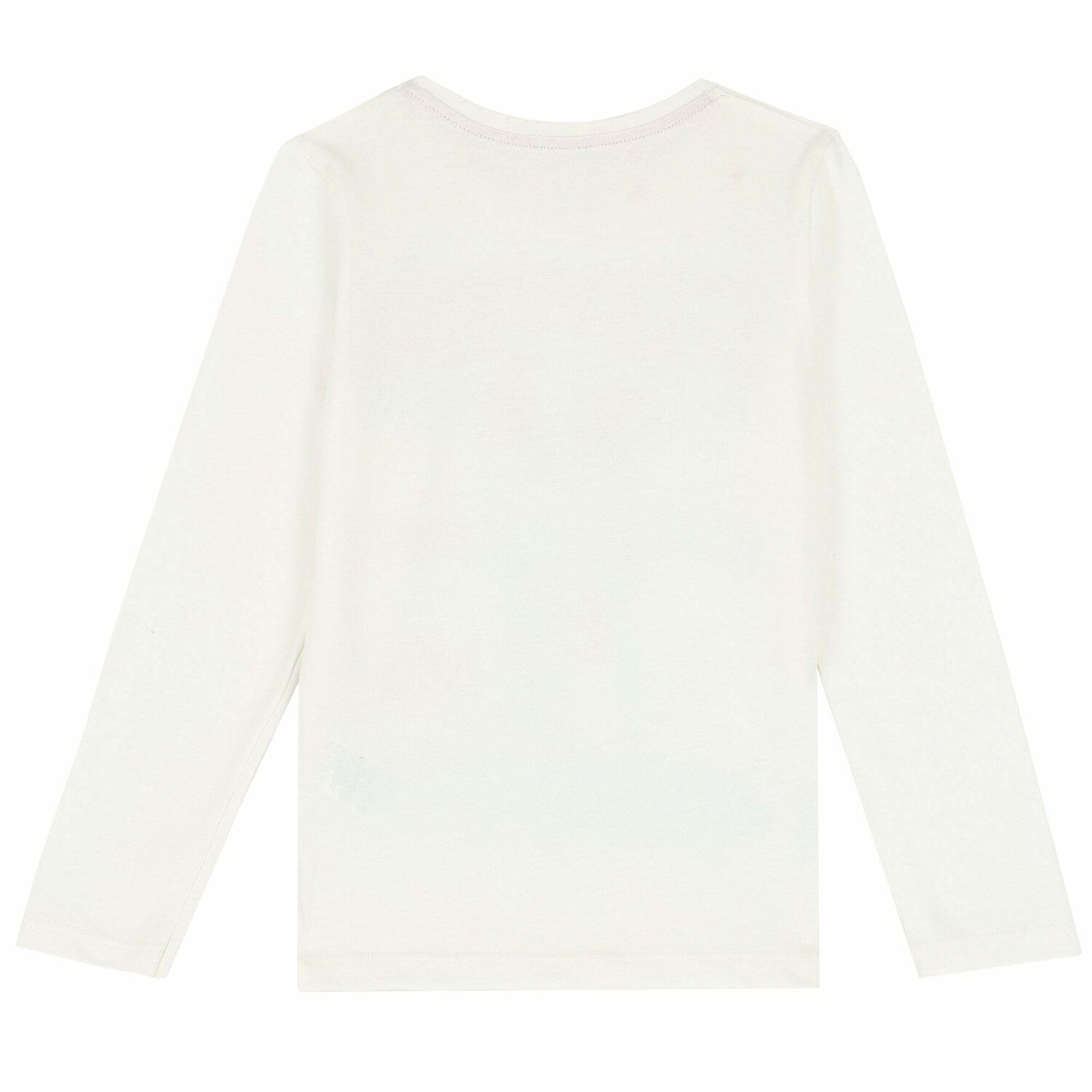 Boys Ivory Logo Long Sleeve Top, 1, hi-res