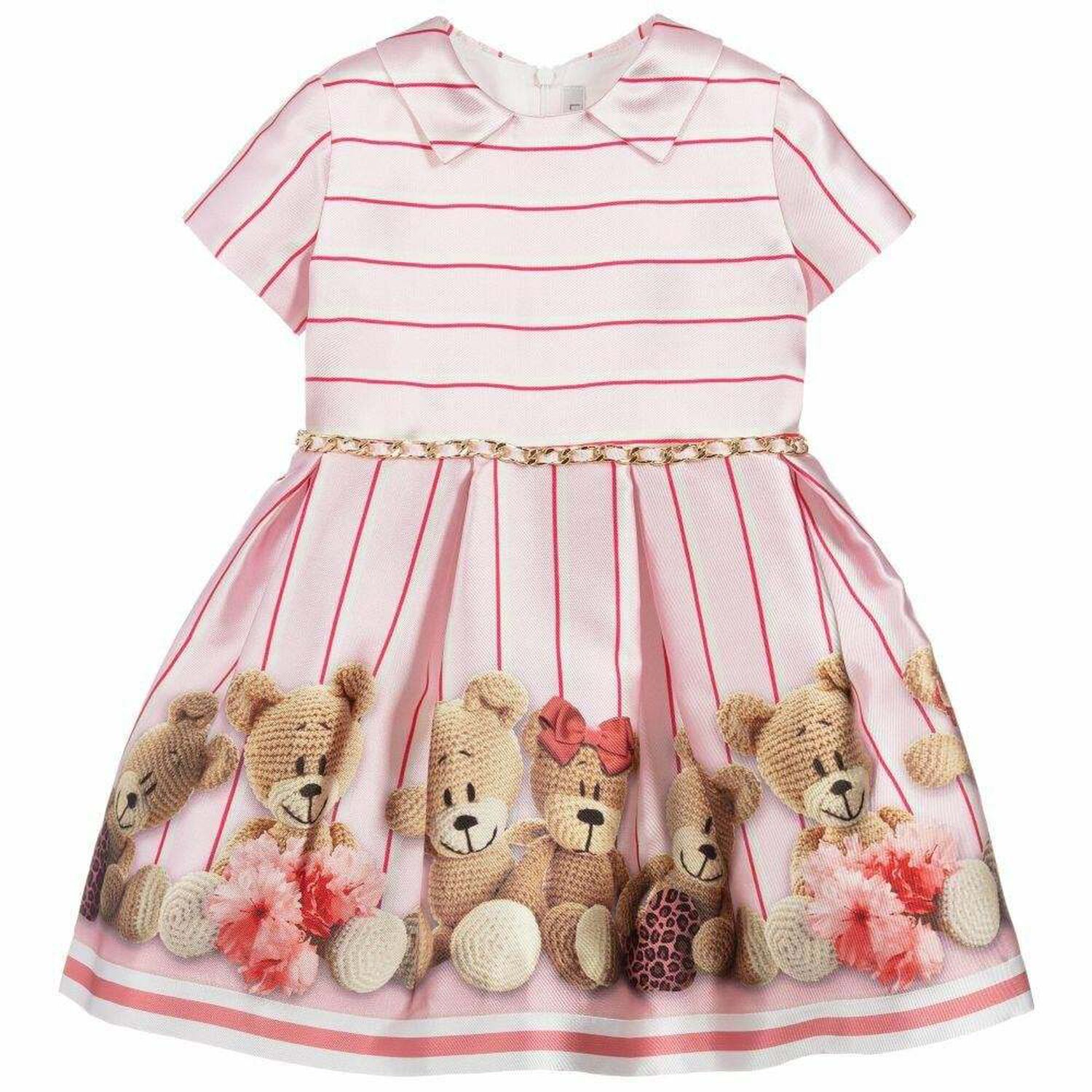 Girls Pink Satin Dress, 1, hi-res image number null