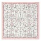 Ivory & Pink Toile de Jouy Swaddle Carré Blanket, 1, hi-res