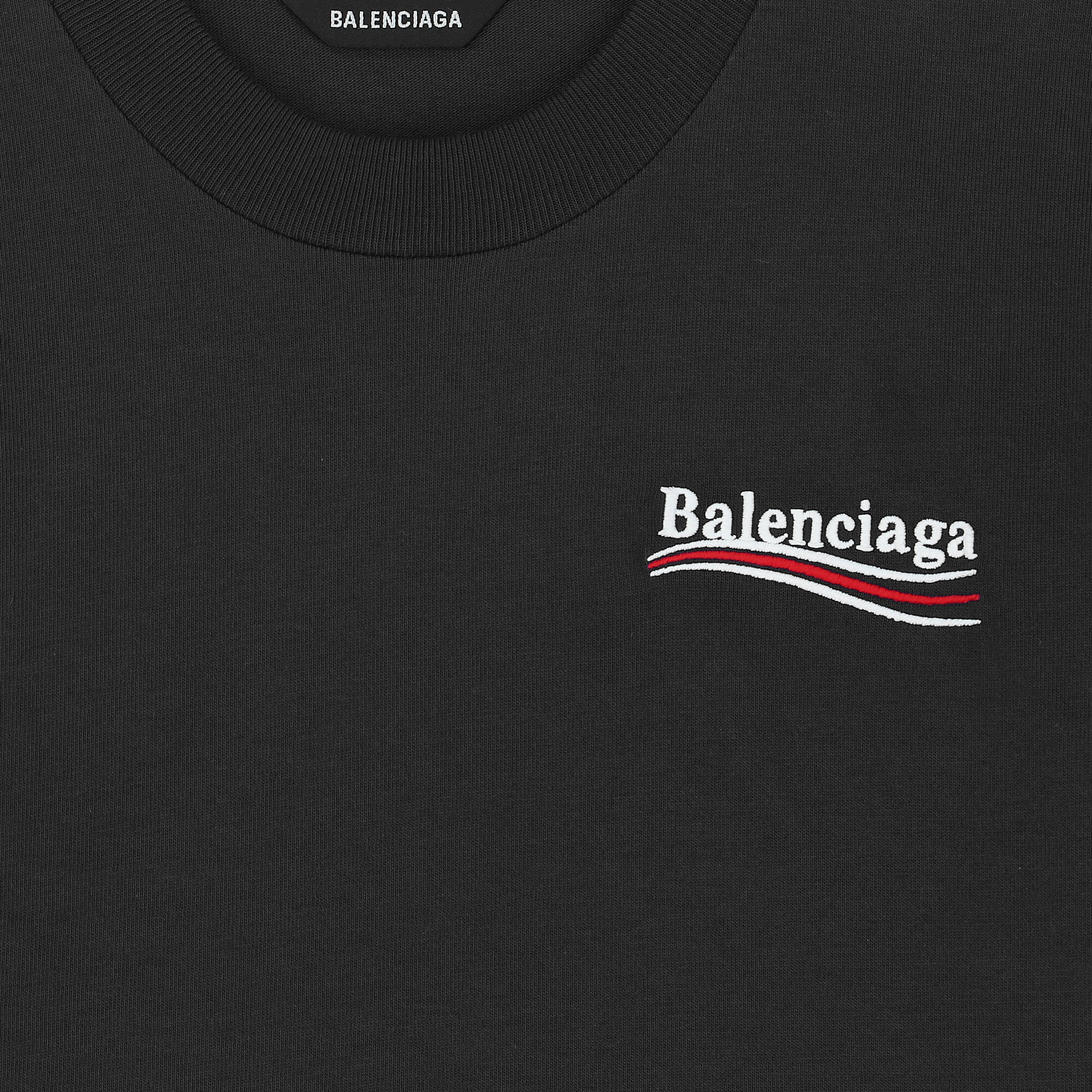 Balenciaga Black Logo T Shirt Junior Couture UAE