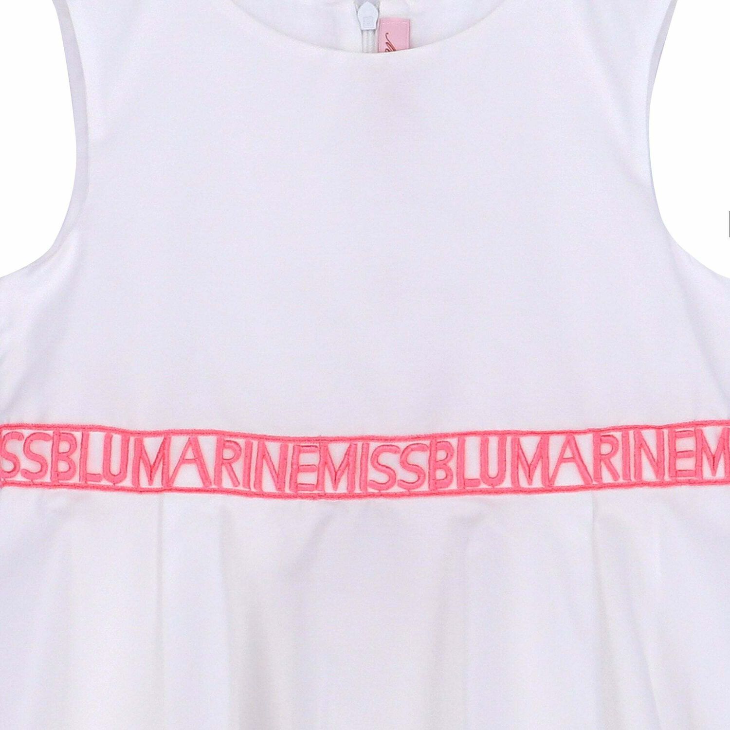 Girls White Embroidered Dress, 1, hi-res image number null