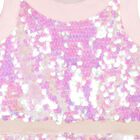 Girls Pink Iridescent Sequin Dress, 1, hi-res