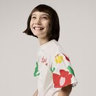 Girls White Logo T-Shirt, 1, hi-res