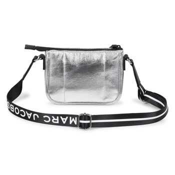 Girls Silver Logo Handbag