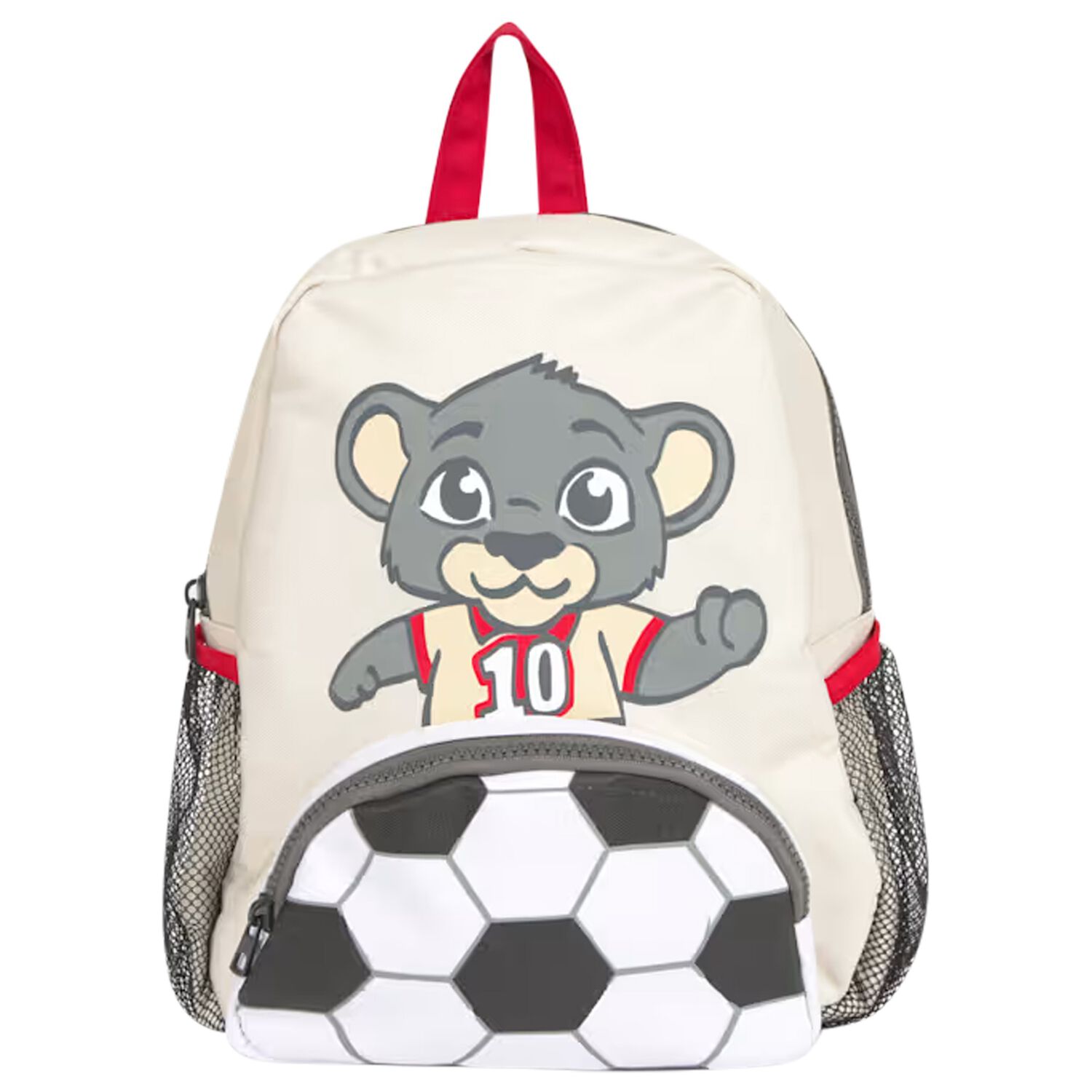 Boys Beige Tiger Backpack, 2, hi-res