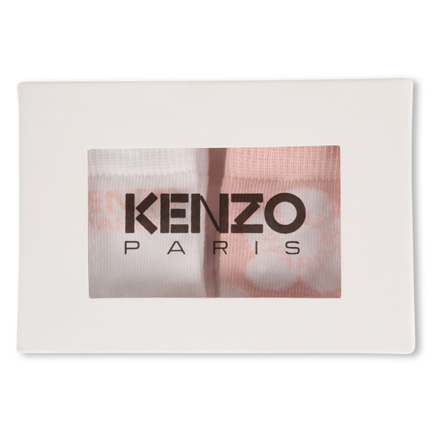 جوارب بنات بالشعار باللون الابيض والوردى ( 2 قطعه ) , 1, hi-res image number null