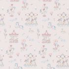 Baby Girls Pink Carousel Ruffled Blanket, 1, hi-res