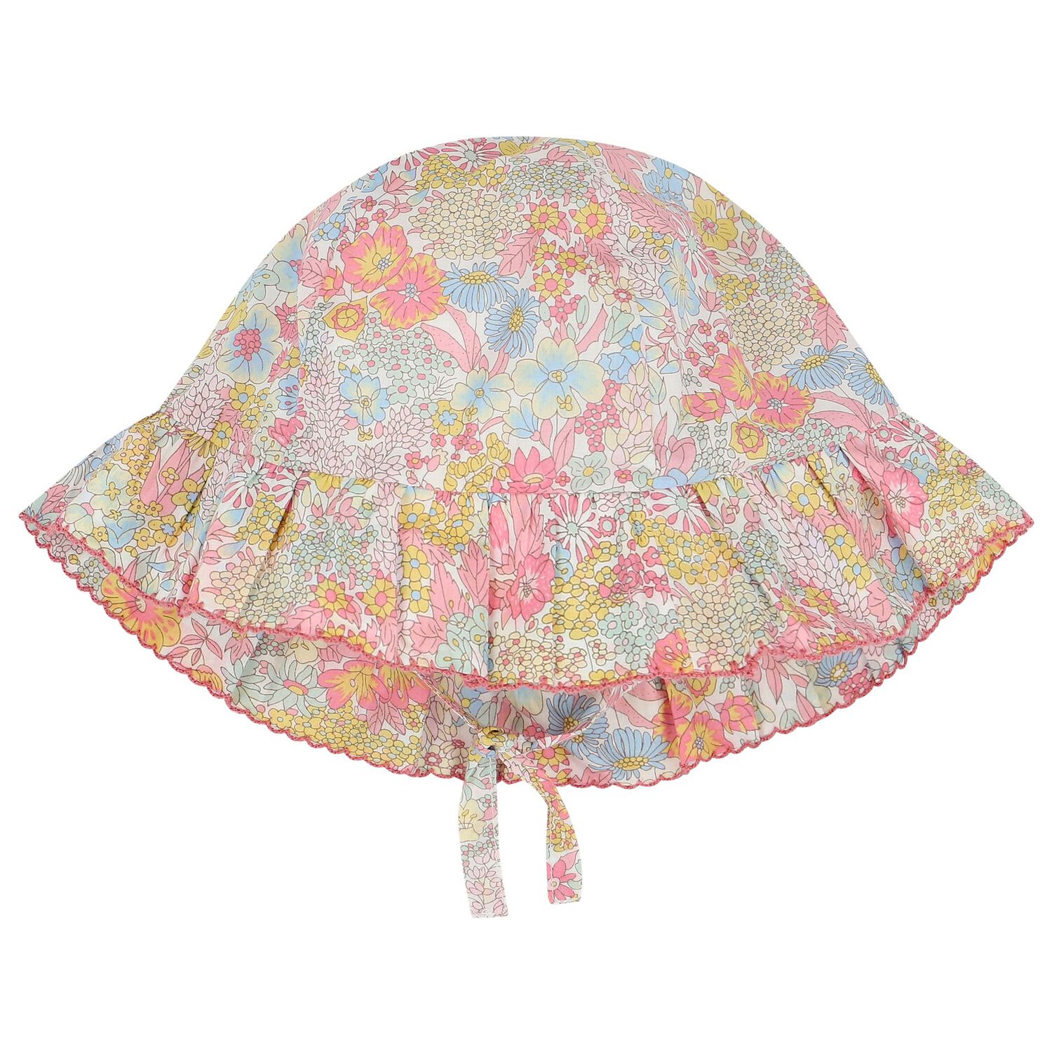 قبعة بنات باللون الوردي و الاصفر و الازرق , 2, hi-res