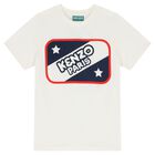 Boys Ivory Logo T-Shirt, 1, hi-res
