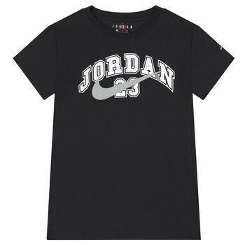 Boys Black Jordan Logo T-Shirt