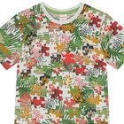 Boys White & Green Puzzle T-Shirt, 1, hi-res