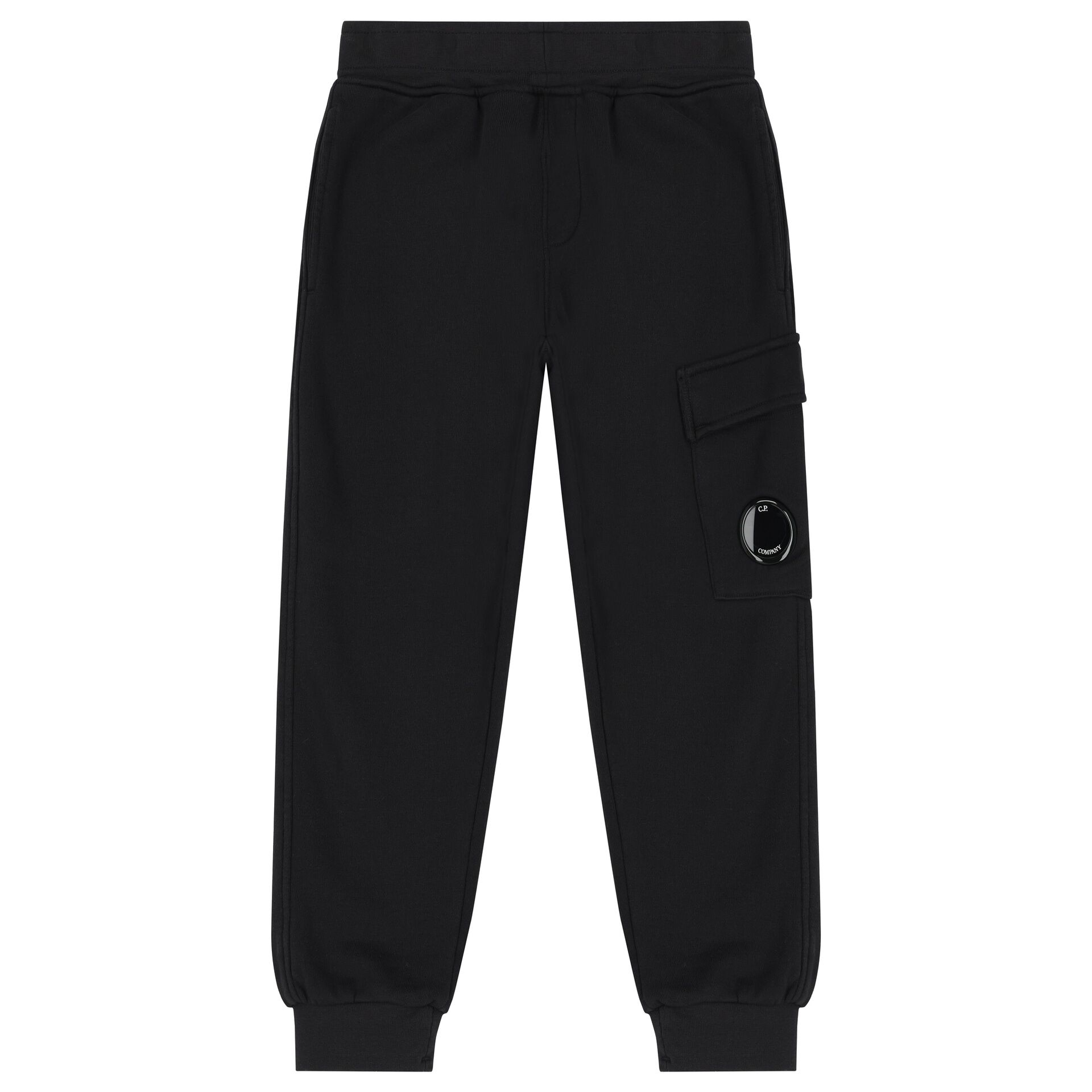 C.P Company Boys Black Logo Joggers Junior Couture UAE
