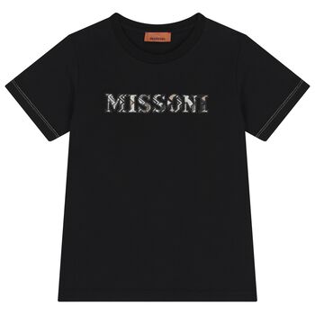 Boys Black Logo T-Shirt