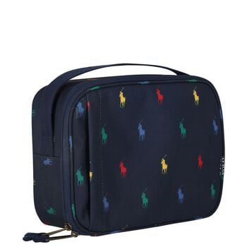 Boys Navy Blue Pony Logo Lunch Bag ( 23cm )