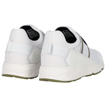 Boys White Logo Trainers