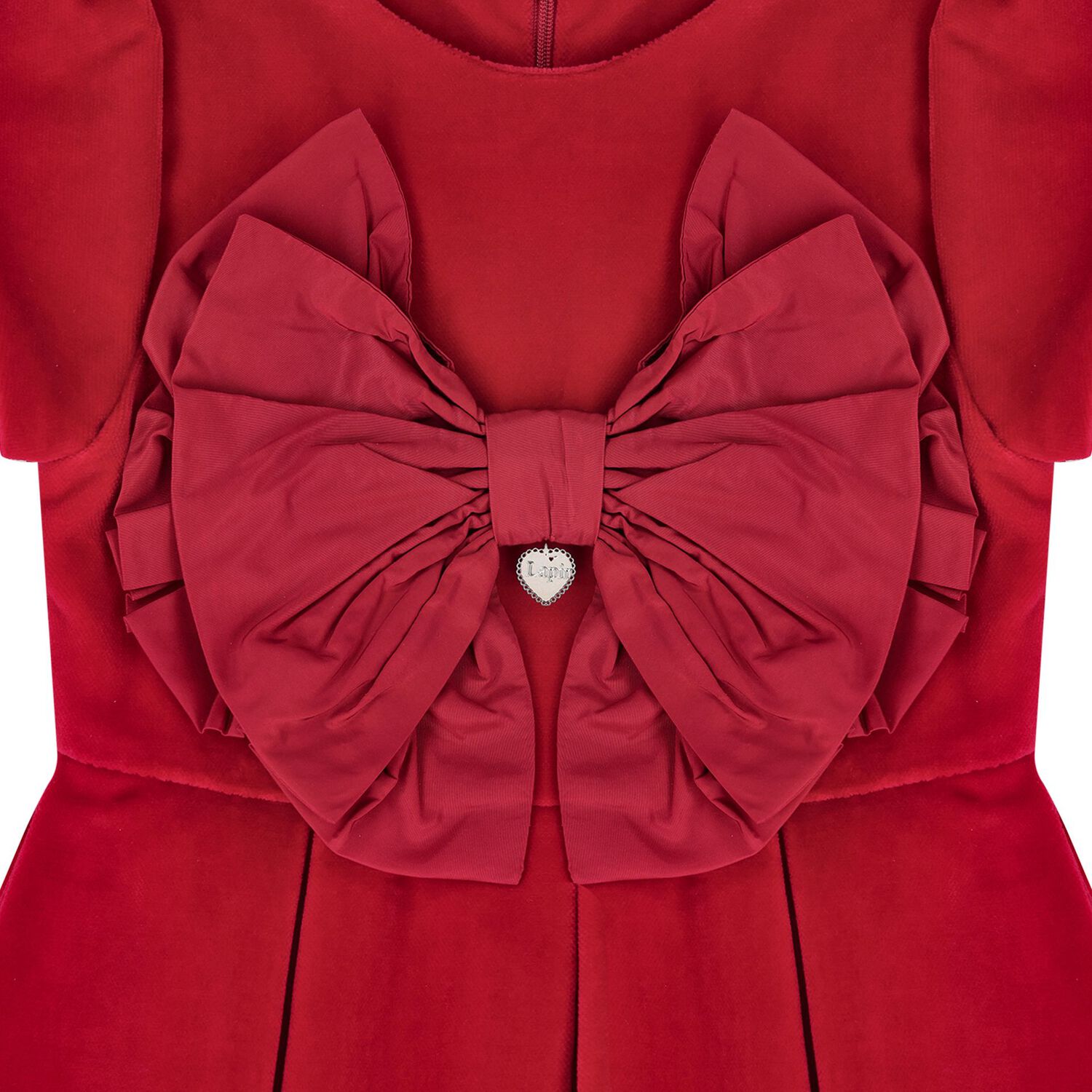 Girls Red Bow Dress, 1, hi-res image number null