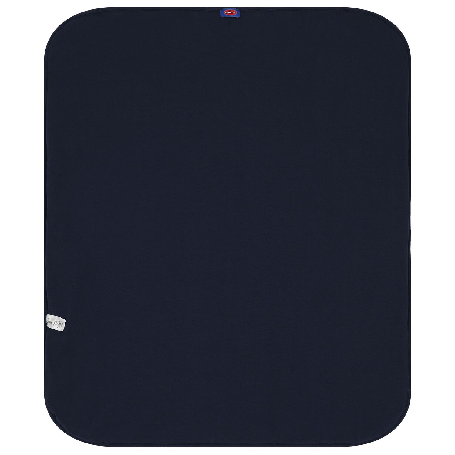 Baby Boys White & Navy Blue Logo Blanket, 1, hi-res