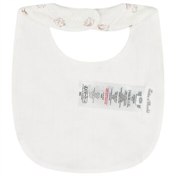 Ivory & Beige Squirrel Bib