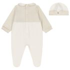 Ivory Logo Babygrow & Hat Gift Set, 1, hi-res