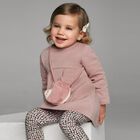 طقم فستان للبنات باللون الوردي , 1, hi-res