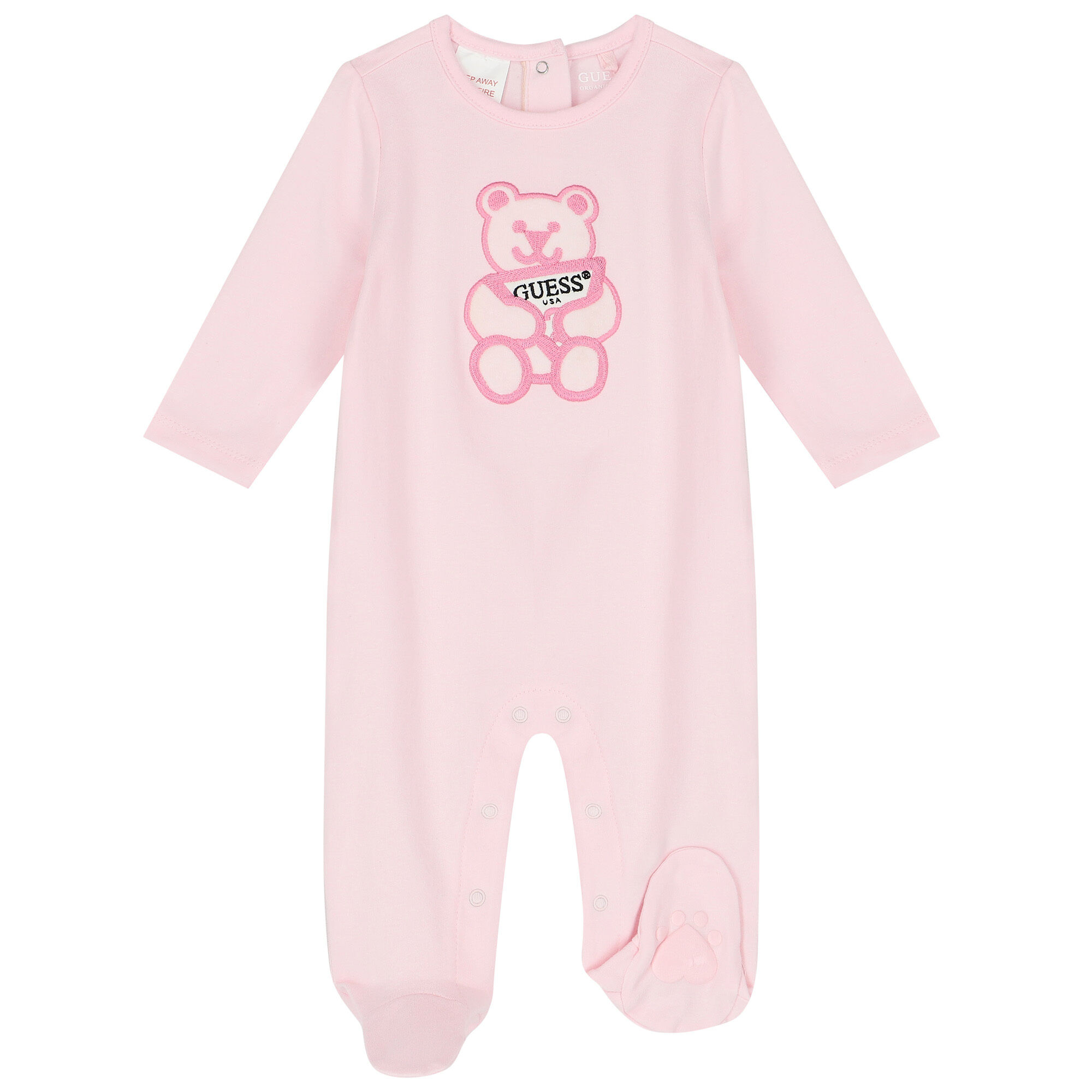 Guess Baby Girls Pink Teddy Bear Babygrow Junior Couture UAE