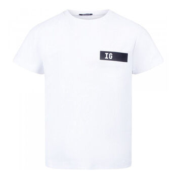 Boys White Logo Top