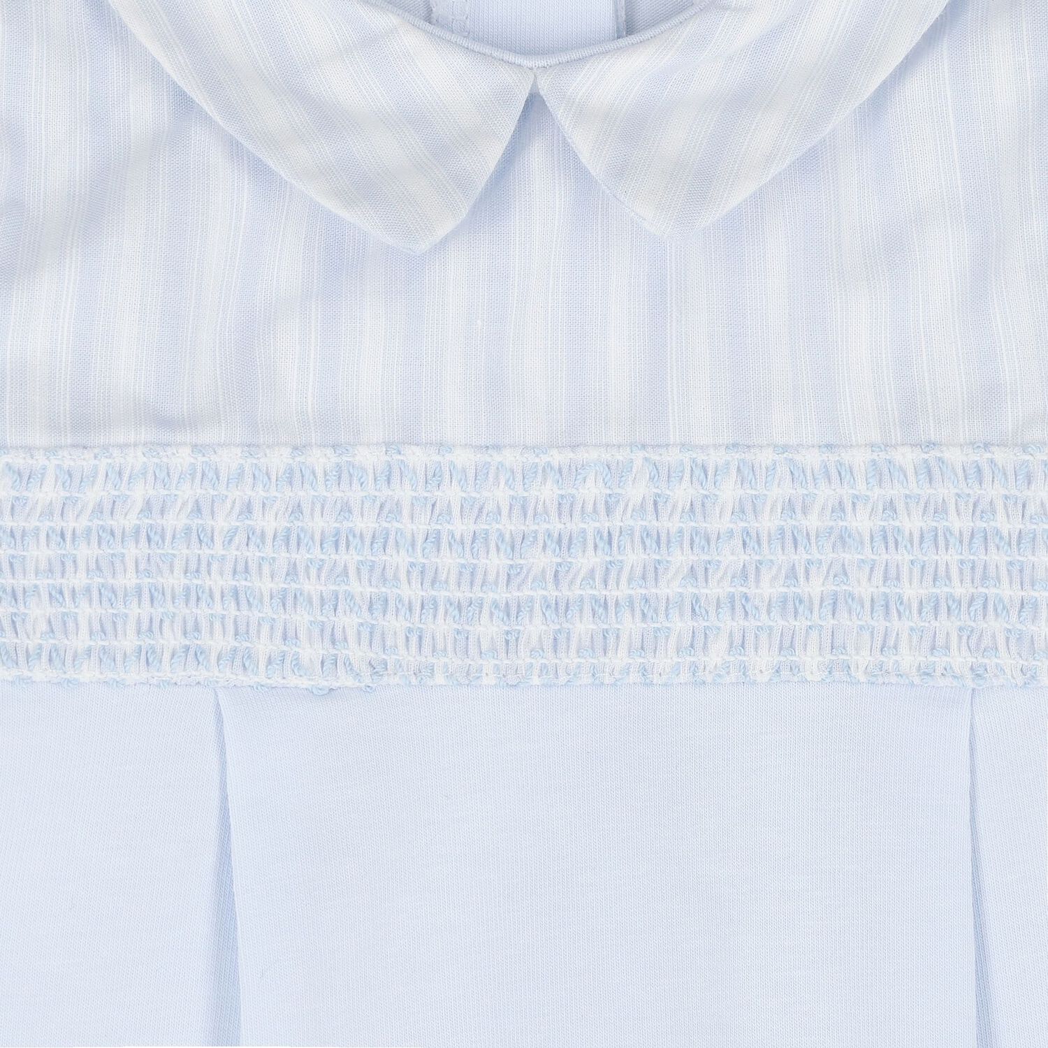 Baby Boys Blue Striped Babygrow, 1, hi-res