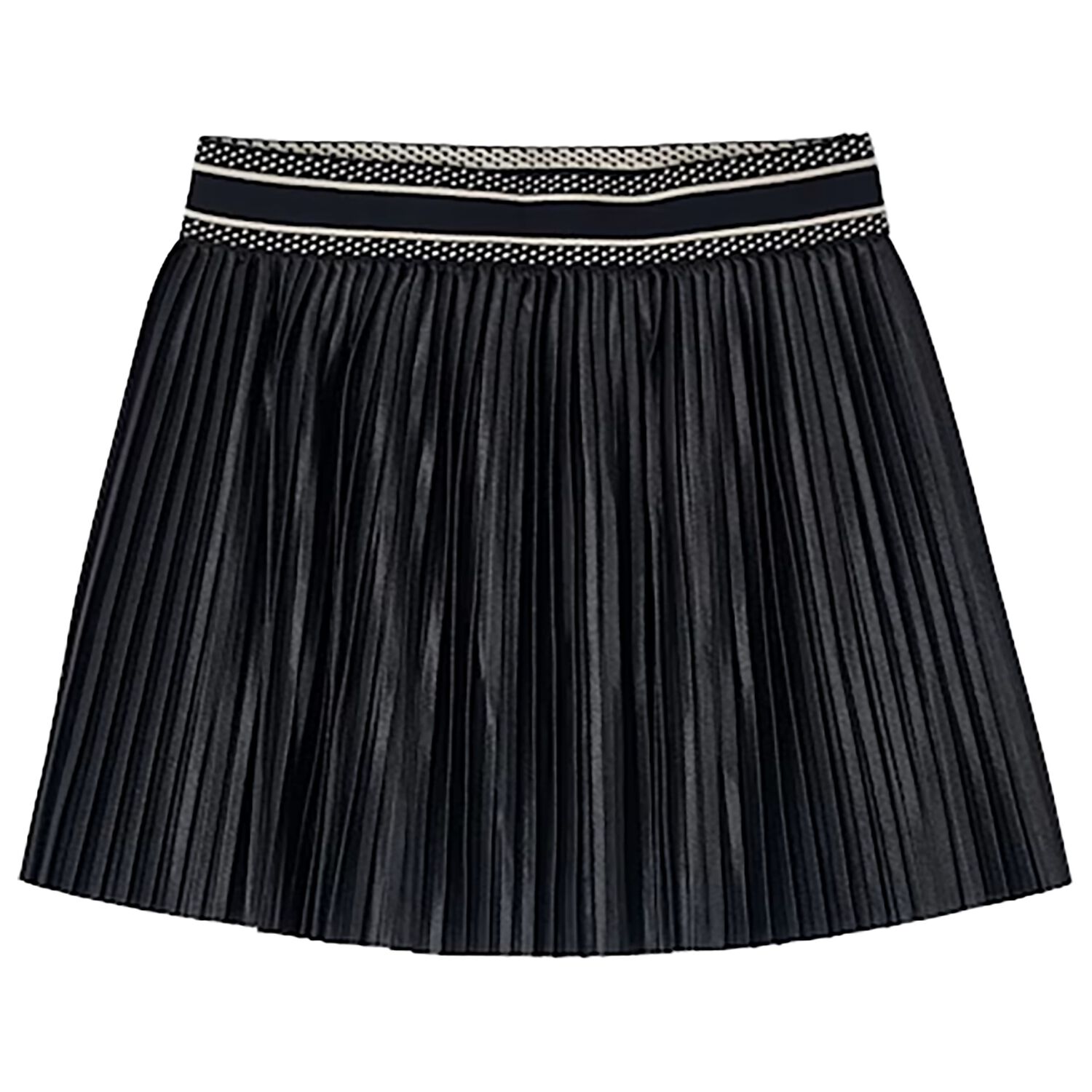 Girls Black Pleated Skirt, 1, hi-res image number null