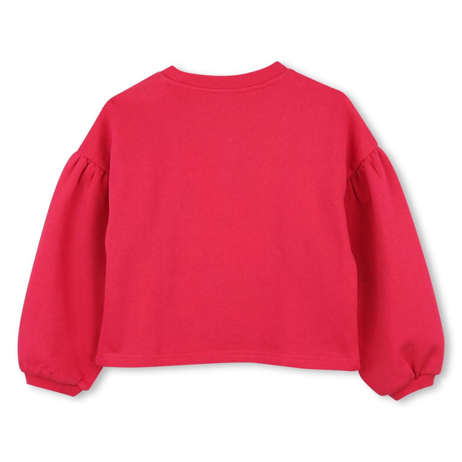 Girls Pink Flower Logo Sweatshirt, 1, hi-res image number null