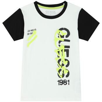 Boys White Logo T-Shirt
