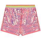 شورت بنات ترتر باللون الوردي, 1, hi-res